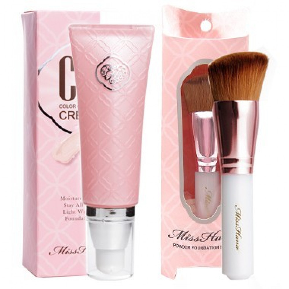 Miss Hana 花娜小姐CC霜/粉底兩用刷 Miss Hana Color Control Cream + Foundation Brush Set Miss Hana 花娜小姐CC霜/粉底兩用刷 Miss Hana Color Control Cream + Foundation Brush Set