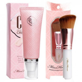 image of Miss Hana 花娜小姐CC霜/粉底兩用刷 Miss Hana Color Control Cream + Foundation Brush Set