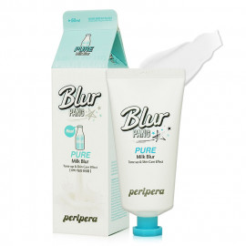 image of 韓國 Peripera 魔幻牛奶嫩白滋潤素顏霜(藍) 50mL Korea Peripera Pure Milk Blur Tone up & Skin Care Effect 50mL