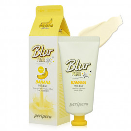 image of 韓國 Peripera 魔幻亮膚遮瑕素顏霜(黃) 50mL Korea Peripera Banana Milk Blur Tone up & Natural Cover Effect 50mL