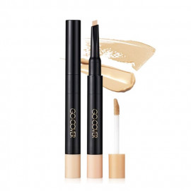 image of 韓國 TONYMOLY 雙頭遮瑕 4.5g #.01 Vanilla Beige Korea TONYMOLY Go Cover 2 In 1 Multi Concealer - 4.5g #01 Vanilla Beige