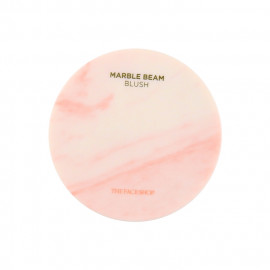 image of 韓國 The Face Shop 大理石紋腮紅/打亮 7g #.2橘色 Korea THE FACE SHOP - Marble Beam Blush & Highlighter 7g #.2 Love Coral