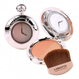 image of 韓國 LABIOTTE 復古懷錶雙色腮紅4:00 p.m 6.5g Korea Labiotte Momentique Time Blusher #4.00 pm 6.5g