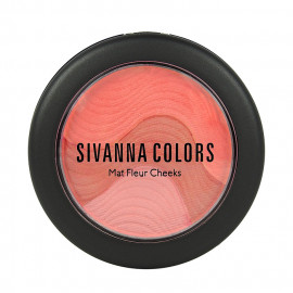 image of Sivanna HF-8115 魔幻山丘摩莎三色頰彩 6g #.03 秋堤橘現 Sivanna HF-8115 Sivanna Colors Mat Fleur Cheeks 6g #.03