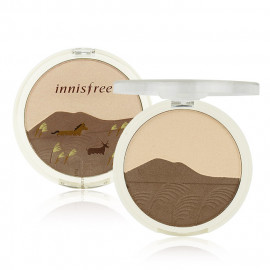 image of 韓國 innisfree 秋色限定修容腮紅兩用粉餅 9g #.01 大地色系 Korea INNISFREE Face shimmering Duo 9g #.01