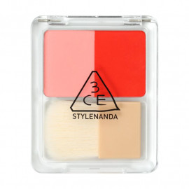 image of 韓國 3CE 超顯色雙色腮紅(附刷) 5g INSTINCT 5g Korea 3CE Dual Blend Blusher 5g # INSTINCT