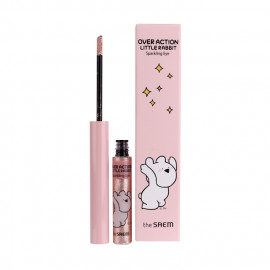 image of 韓國 the saem x 愛跳舞的兔子聯名 閃耀眼影蜜 042.7g Korea The Saem Over Action Lettle Rabbit Sparkling Eye #04Champagne Bar 2.7g