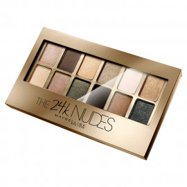 image of MAYBELLINE 媚比琳 時尚伸展台訂製12色眼彩盤 9g #.奢華24K金 Maybelline Makeup The 24K Nudes Eyeshadow Palette 9g