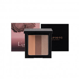 image of 韓國 Larvore 三色漸層眼影 10g 02金色布朗尼 Korea L’arvore Sunset Eyeshadow 10g #02 GOLD BROWN