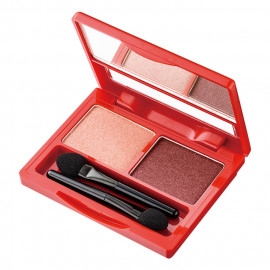 image of 1028 超級大眼 Eye眼盤 1.55gX2 #.01 Eye玫瑰 1028 Visual Therapy Eyeshadow Duo 1.55gX2 #.01 Rose Framboise