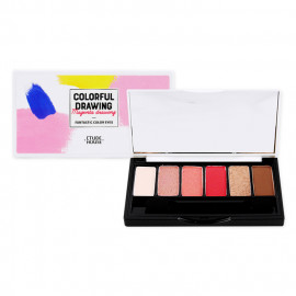 image of 韓國 ETUDE HOUSE 彩色素描春季限定6色眼影盤01 Korea ETUDE HOUSE Colorful Drawing Fantastic Color Eyes #01Magenta Drawing