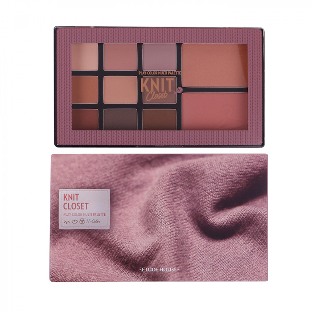 韓國 ETUDE HOUSE 多功能眼影頰彩盤 針織衣櫃 Korea ETUDE HOUSE Play Color Multi Palette #Knit Closet 韓國 ETUDE HOUSE 多功能眼影頰彩盤 針織衣櫃 Korea ETUDE HOUSE Play Color Multi Palette #Knit Closet