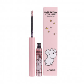 image of 韓國 the saem x 愛跳舞的兔子聯名 閃耀眼影蜜 05 2.7g Korea The Saem Over Action Lettle Rabbit Sparkling Eye #05 Pink Tail 2.7