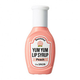image of 韓國 the saem YUM YUM 蜜糖唇釉 04水蜜桃(珊瑚桃紅)10g Korea The Saem Saemmul Yum Yum Lip Syrup 10g #04 Peach