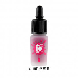 image of 韓國 Peripera 花漾天鵝絨墨水輕唇彩 8g 15性感莓果 Korea Peripera Ink Airy Velvet 8g #.15 Bright Plum