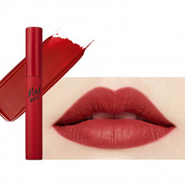 image of 韓國 CLIO 天鵝絨霧面唇釉(2018春夏限定) 01 娜塔莉紅4.5ml Korea CLIO - Mad Matte Tint # 01 Natalie Red 4.5ml