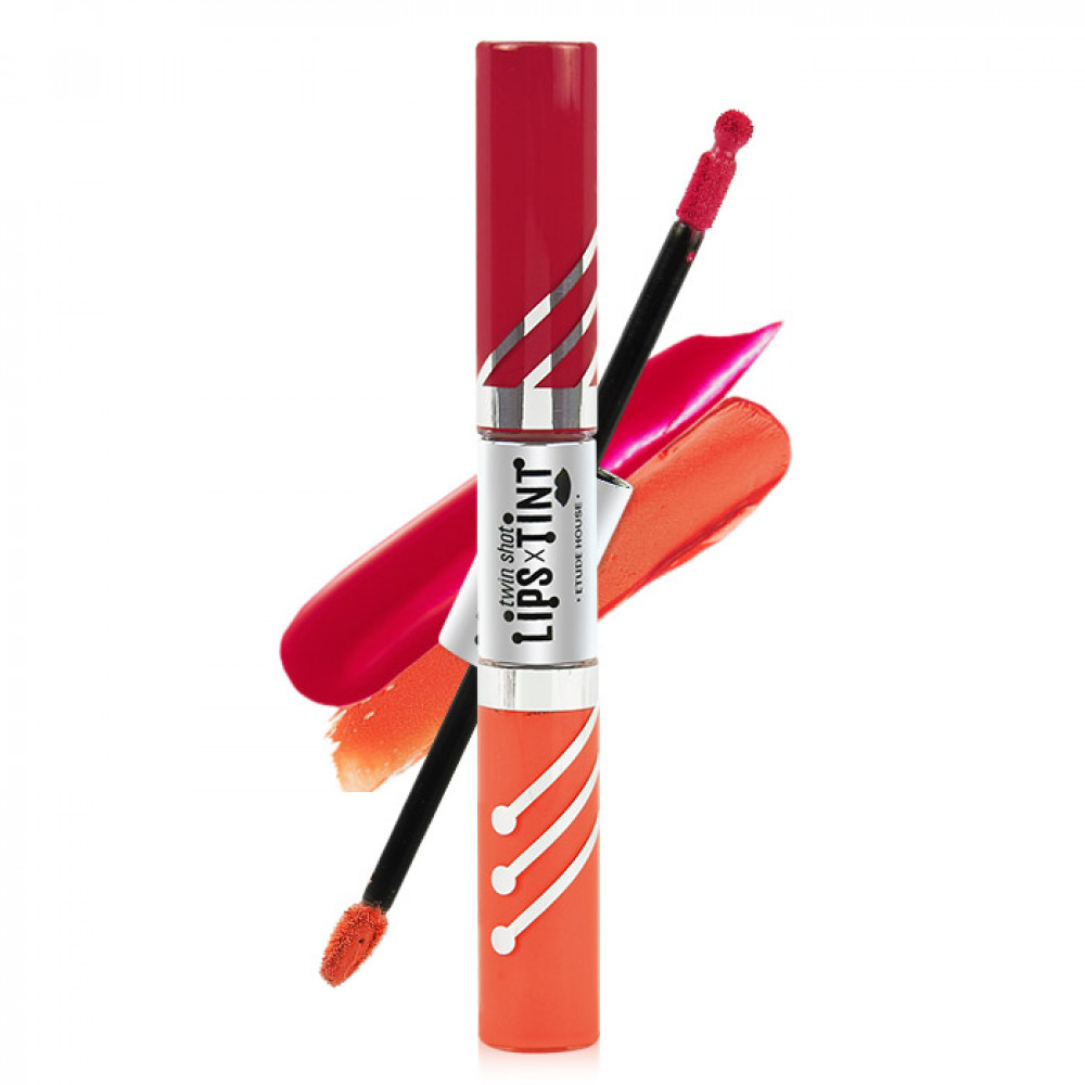 韓國 ETUDE HOUSE 新版雙頭唇蜜筆 4g+4g #.OR203 Korea Etude House Twin Shot Lips Tint 4g+4g #.OR203 韓國 ETUDE HOUSE 新版雙頭唇蜜筆 4g+4g #.OR203 Korea Etude House Twin Shot Lips Tint 4g+4g #.OR203