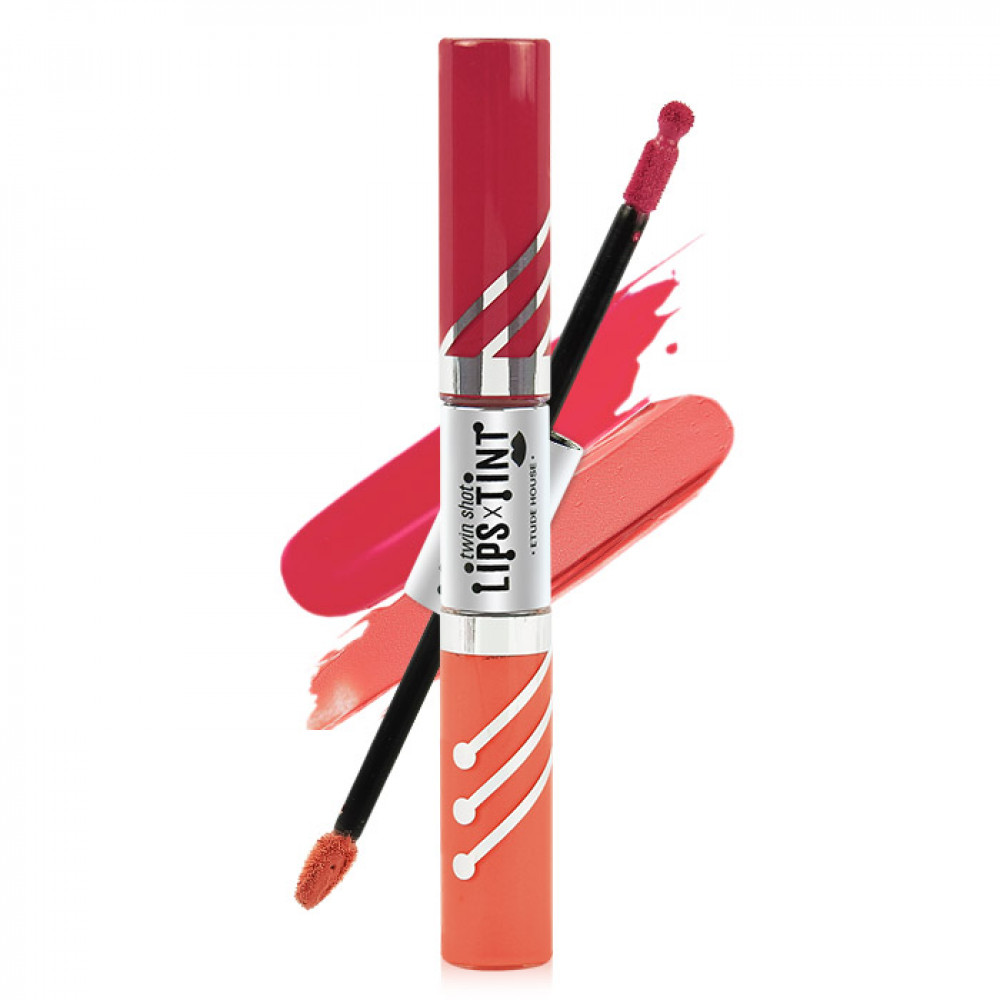 韓國 ETUDE HOUSE 新版雙頭唇蜜筆 4g+4g #.OR201 Korea Etude House Twin Shot Lips Tint 4g+4g #.OR201 韓國 ETUDE HOUSE 新版雙頭唇蜜筆 4g+4g #.OR201 Korea Etude House Twin Shot Lips Tint 4g+4g #.OR201
