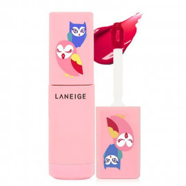 image of 韓國 蘭芝 LANEIGE╳Lucky Chouette 絕色晶透唇萃(魔幻貓頭鷹限定版) 6g #.08 Urban Coral 都會珊瑚 Korea LANEIGE╳Lucky Chouette Serum Drop Tint 6g #.08 Urban Coral