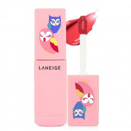 image of 韓國 蘭芝 LANEIGE╳Lucky Chouette 絕色晶透唇萃(魔幻貓頭鷹限定版) 6g #.07 Coral Breath 珊瑚有氧 Korea LANEIGE╳Lucky Chouette Serum Drop Tint 6g #.07 Coral Breath