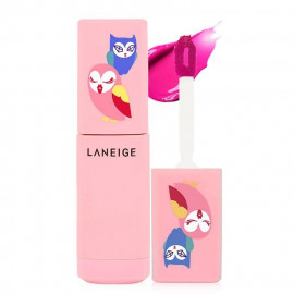 image of 韓國 蘭芝 LANEIGE╳Lucky Chouette 絕色晶透唇萃(魔幻貓頭鷹限定版) 6g #.02 Runway Pink 粉色伸展台 Korea LANEIGE╳Lucky Chouette Serum Drop Tint 6g #.02 Runway Pink