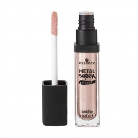 image of 德國 essence 艾森絲 搖滾情人金屬唇釉 5mL #04金屬玫瑰色 Germany essence Metal Shock Lip Paint 5mL #04 Mercury