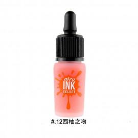 image of 韓國 Peripera 花漾天鵝絨墨水輕唇彩 8g 12西柚之吻 Korea Peripera Ink Airy Velvet 8g #.12 Bloomy Orange