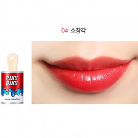 image of 韓國 TONYMOLY PIKY BIKY 油漆唇釉 6g 04 Korea TONYMOLY PIKY BIKY Art Pop Enamel Tint 6g #04 CATCH IT