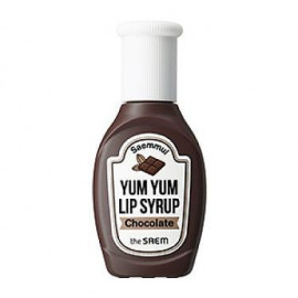 image of 韓國 the saem YUM YUM 蜜糖唇釉 01巧克力(磚紅)10g Korea The Saem Saemmul Yum Yum Lip Syrup 10g #01 Chocolate