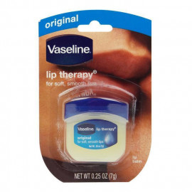 image of 美國 Vaseline 凡士林 潤唇膏(Q版瓶裝) 7g #.原味 United States Vaseline Lip Therapy 7g #.Original