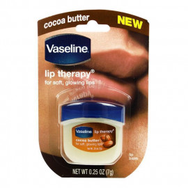 image of 美國 Vaseline 凡士林 潤唇膏(Q版瓶裝) 7g NO.可可 United States Vaseline Lip Therapy 7g #.Cocoa Butter
