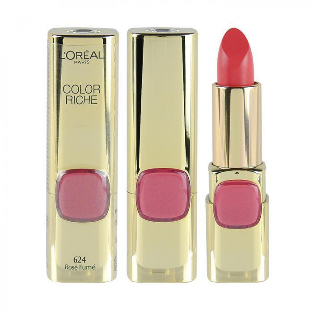 LOREAL 巴黎萊雅 純色訂製唇膏 3.7g #.624紅武士玫瑰 France L'Oreal Lipstick Color Riche 3.7g #.624 Rose Fume LOREAL 巴黎萊雅 純色訂製唇膏 3.7g #.624紅武士玫瑰 France L'Oreal Lipstick Color Riche 3.7g #.624 Rose Fume