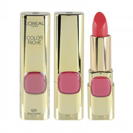 image of LOREAL 巴黎萊雅 純色訂製唇膏 3.7g #.624紅武士玫瑰 France L'Oreal Lipstick Color Riche 3.7g #.624 Rose Fume