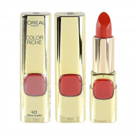 image of LOREAL 巴黎萊雅 純色訂製唇膏 3.7g #.622經典紅玫瑰 France L'Oreal Lipstick Color Riche 3.7g #.622 Alma Scarlet