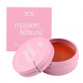 image of 韓國 3CE (3CONCEPT EYES) x Maison Kitsune小狐狸 聯名彩妝 潤色護唇膏 9g #.PEACH BEIGE Korea 3CE (3CONCEPT EYES) x Maison Kitsune Lip Balm 9g #.PEACH BEIGE
