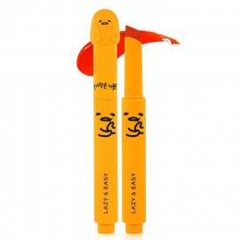 image of 韓國 Holika Holika╳gudetama 蛋黃哥按壓式唇膏 1.8g #.OR02 Korea Holika Holika╳gudetama LAZY & EASY Melting Lip button Lipstick 1.8g #.OR02