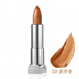 image of MAYBELLINE 媚比琳 極綻色金屬霧光唇膏10流沙金 3.9g MAYBELLINE New York Color Sensational Matte Metallic Lipstick 3.9g #10 Pure Gold