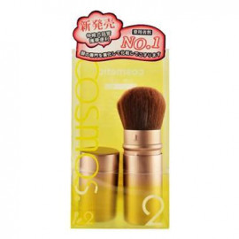 image of COSMOS 果凍系列 伸縮蜜粉修容刷 可當腮紅刷/蜜粉刷 COSMOS Retractable Kabuki Powder Blush Bronzer Soft Makeup Brush