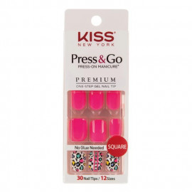 image of KISS-Press&Go; 指甲貼片 自體發光辦公室 30片/盒 KISS-Press&Go One-Step Gel Nail Tip 30pcs/Box #PPS03K