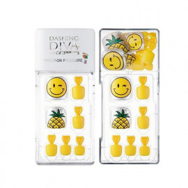 image of 韓國 MISSHA 魔法歌劇腳指甲貼 鳳梨黃1set Korea MISSHA Nail Sticker 1 Set # Pineapple Yellow Color