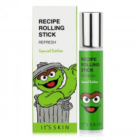 image of 韓國 Its skin╳Sesame Street 芝麻街聯名款 精油滾珠香水 10mL #.REFRESH Korea Its skin╳Sesame Street Recipe Rolling Stick 10mL #.REFRESH