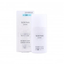 image of 日本 SOFINA 蘇菲娜 Jenne 透美顏飽水控油雙效日間防護乳 SPF50+ PA+++ 30mL Japan Jenne Whitening UV Cut Emulsion SPF50+ PA+++ 30mL