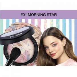 image of 法國 Flormar 獨角獸高光粉餅 01 Morning Star France Flormar Powder Illuminator #01 Morning Star