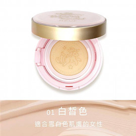 image of MKUP 獨角獸雪絨花無瑕粉餅SPF50‧PA+ 10g #.01白皙色 MKUP The Edelweiss Unicorn Foundation SPF50‧PA+ 10g #.01 White Color