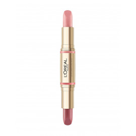 image of LOREAL 巴黎萊雅 2in1雙效校色仙女棒 8g 03臉紅心跳腮紅棒 L'Oreal Paris Lightouring Dual Stick Concealer Contour Highlighter Pen 8g #03 BLUSH CONTOUR