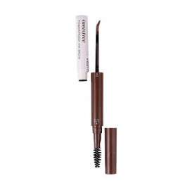image of 韓國 innisfree 防水墨印雙頭眉筆 1 深咖 Korea innisfree Powerproof Ink Brow #1 Espresso Brown