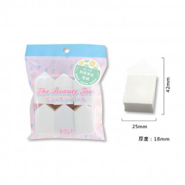 image of Belle Madame 貝麗瑪丹 (BS-05)無暇美肌 日拋海綿/五角型(6入) Belle Madame (BS-05) Powder Puff #Pentagon (6 Pcs)