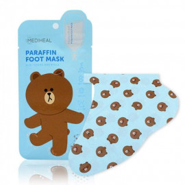 image of MEDIHEAL xLine Friends 補水舒緩護理足膜 9ml*5對入 MEDIHEAL xLine Friends Paraffin Foot Mask 9ml*5 Pair
