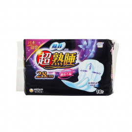 image of 蘇菲熟睡乾爽網層衛生棉28cmX16片 UNICHARM SOFY Sanitary Pads Overnight 28cmX16 Pcs - Cotton Soft