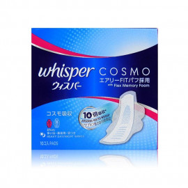 image of 日本 P&G Whisper 好自在 液體衛生棉 10片入/包 #.27公分-量多 Japan P&G Whisper Liquid Base 3D Sanitary Napkins Heavy 10 Pads
